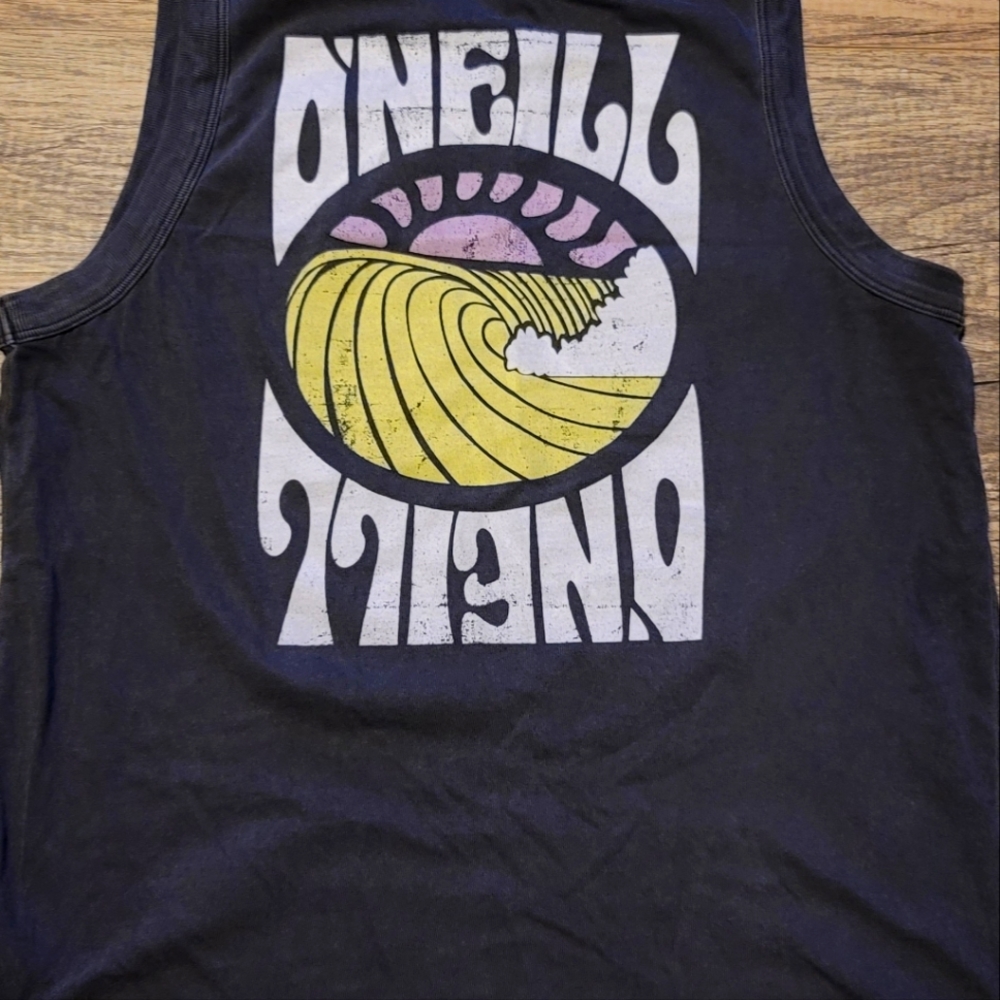NWOT O'neill Med womens Muscle Tee gray
